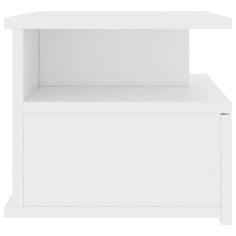 vidaXL Floating Nightstand White 40x31x27 cm Engineered Wood