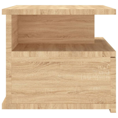 vidaXL Floating Nightstand Sonoma Oak 40x31x27cm Engineered Wood