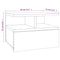 vidaXL Floating Nightstand Sonoma Oak 40x31x27cm Engineered Wood
