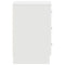 vidaXL Bedside Cabinet White 38x35x56 cm Engineered Wood