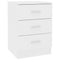 vidaXL Bedside Cabinets 2 pcs White 38x35x56 cm Engineered Wood