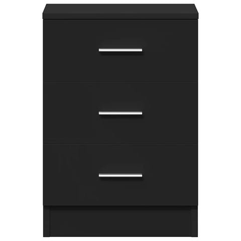 vidaXL Bedside Cabinets 2 pcs Black 38x35x56 cm Engineered Wood