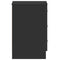 vidaXL Bedside Cabinets 2 pcs Black 38x35x56 cm Engineered Wood