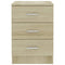 vidaXL Bedside Cabinets 2 pcs Sonoma Oak 38x35x56 cm Engineered Wood