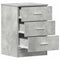 vidaXL Bedside Cabinet Concrete Grey 38x35x56 cm Engineered Wood