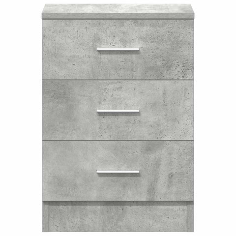 vidaXL Bedside Cabinet Concrete Grey 38x35x56 cm Engineered Wood