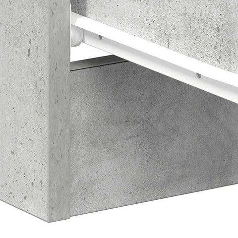 vidaXL Bedside Cabinet Concrete Grey 38x35x56 cm Engineered Wood