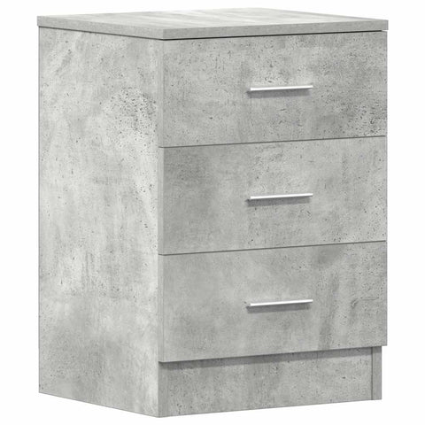 vidaXL Bedside Cabinets 2 pcs Concrete Grey 38x35x56 cm Engineered Wood