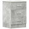 vidaXL Bedside Cabinets 2 pcs Concrete Grey 38x35x56 cm Engineered Wood