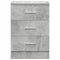 vidaXL Bedside Cabinets 2 pcs Concrete Grey 38x35x56 cm Engineered Wood