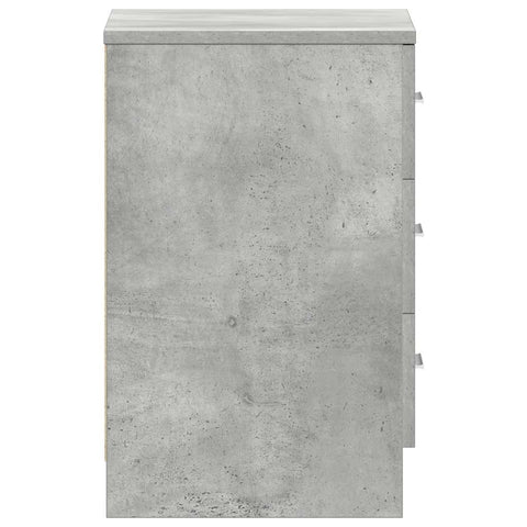 vidaXL Bedside Cabinets 2 pcs Concrete Grey 38x35x56 cm Engineered Wood