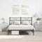 vidaXL Bedside Cabinets 2 pcs Concrete Grey 38x35x56 cm Engineered Wood
