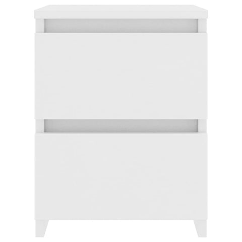 vidaXL Bedside Cabinet White 30x30x40 cm Engineered Wood