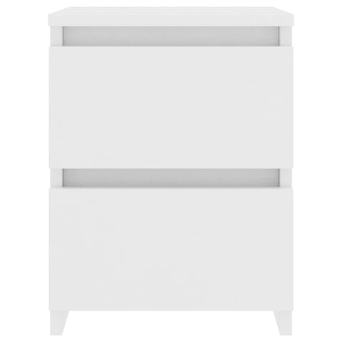 vidaXL Bedside Cabinets 2 pcs White 30x30x40 cm Engineered Wood