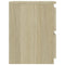 vidaXL Bedside Cabinet Sonoma Oak 30x30x40 cm Engineered Wood