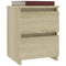 vidaXL Bedside Cabinets 2 pcs Sonoma Oak 30x30x40 cm Engineered Wood