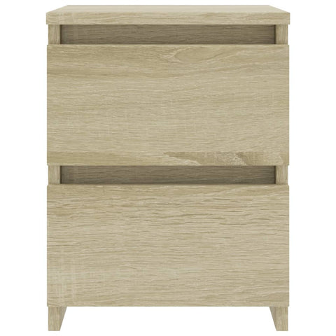 vidaXL Bedside Cabinets 2 pcs Sonoma Oak 30x30x40 cm Engineered Wood