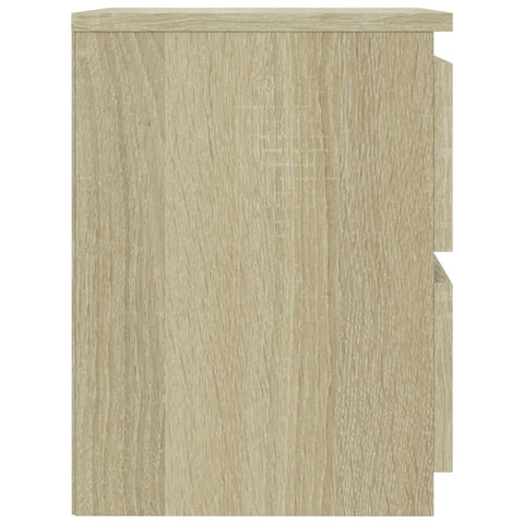 vidaXL Bedside Cabinets 2 pcs Sonoma Oak 30x30x40 cm Engineered Wood