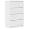 vidaXL Sideboard High Gloss White 60x35x98.5 cm Engineered Wood