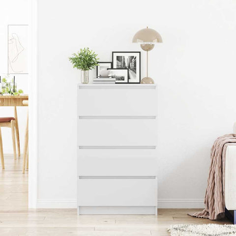 vidaXL Sideboard High Gloss White 60x35x98.5 cm Engineered Wood