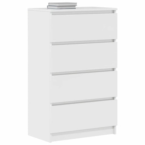 vidaXL Sideboard High Gloss White 60x35x98.5 cm Engineered Wood