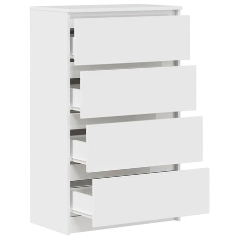 vidaXL Sideboard High Gloss White 60x35x98.5 cm Engineered Wood