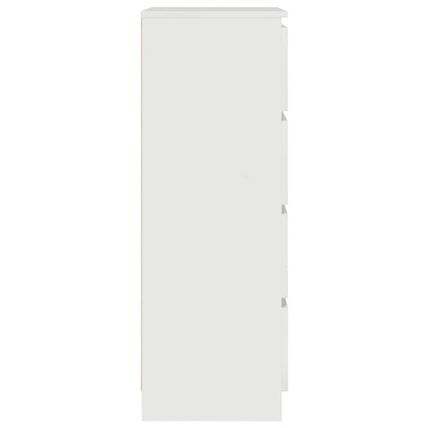 vidaXL Sideboard High Gloss White 60x35x98.5 cm Engineered Wood