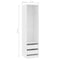 vidaXL Wardrobe with Drawers White 50x50x200 cm Engineered Wood