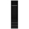 vidaXL Wardrobe with Drawers Black 50x50x200 cm Engineered Wood