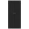 vidaXL Wardrobe Black 80x52x180 cm Engineered Wood
