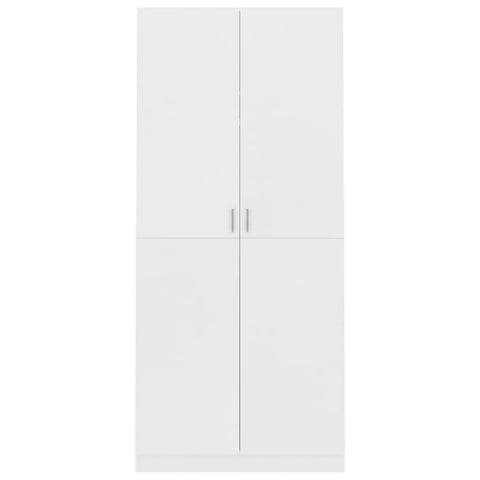 vidaXL Wardrobe White 90x52x200 cm Engineered Wood