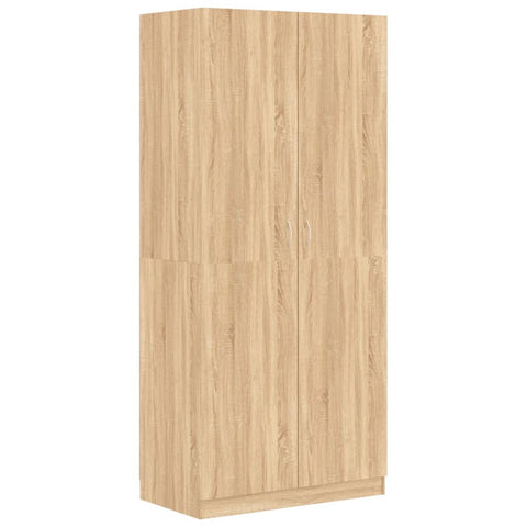 vidaXL Wardrobe Sonoma Oak 90x52x200 cm Engineered Wood