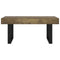 vidaXL Coffee Table Dark Brown and Black 90x45x40 cm MDF and Iron