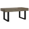 vidaXL Coffee Table Grey and Black 90x45x40 cm MDF and Iron