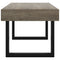 vidaXL Coffee Table Grey and Black 90x45x40 cm MDF and Iron