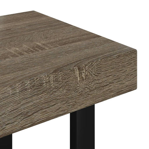 vidaXL Coffee Table Grey and Black 90x45x40 cm MDF and Iron