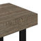 vidaXL Coffee Table Grey and Black 90x45x40 cm MDF and Iron
