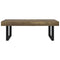 vidaXL Coffee Table Dark Brown and Black 120x60x40 cm MDF and Iron