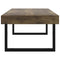 vidaXL Coffee Table Dark Brown and Black 120x60x40 cm MDF and Iron