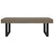vidaXL Coffee Table Grey and Black 120x60x40 cm MDF and Iron