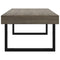 vidaXL Coffee Table Grey and Black 120x60x40 cm MDF and Iron