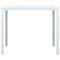 vidaXL Coffee Table White 78x78x74 cm HDPE Wood Look