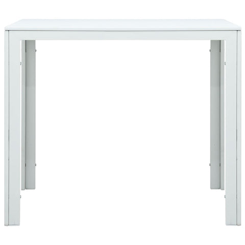 vidaXL Coffee Table White 78x78x74 cm HDPE Wood Look