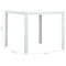 vidaXL Coffee Table White 78x78x74 cm HDPE Wood Look