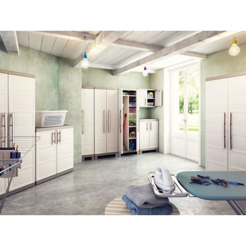 Keter Storage Cabinet with Shelves Excellence Beige and Taupe 182 cm