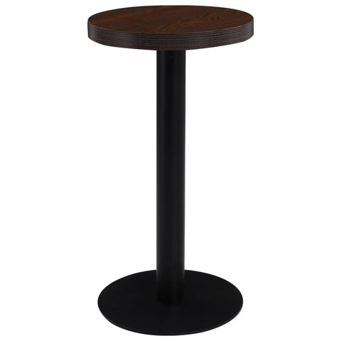 vidaXL Bistro Table Dark Brown 40 cm MDF