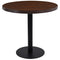 vidaXL Bistro Table Dark Brown 80 cm MDF