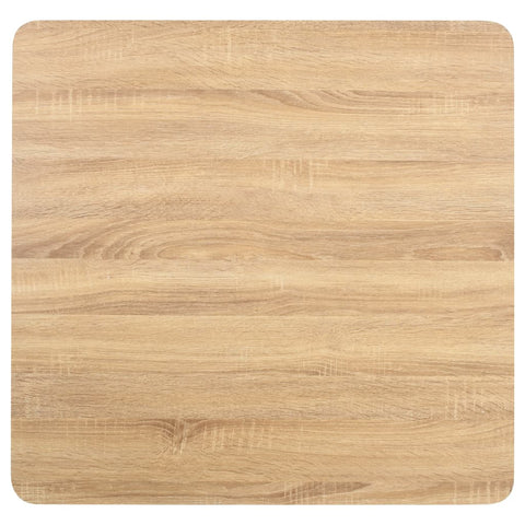 vidaXL Bistro Table Light Brown 80X80 cm MDF