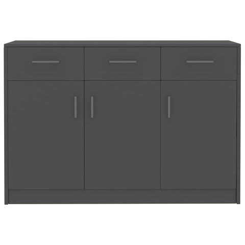 vidaXL Sideboard Grey 110x30x75 cm Engineered Wood