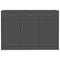 vidaXL Sideboard Grey 110x30x75 cm Engineered Wood